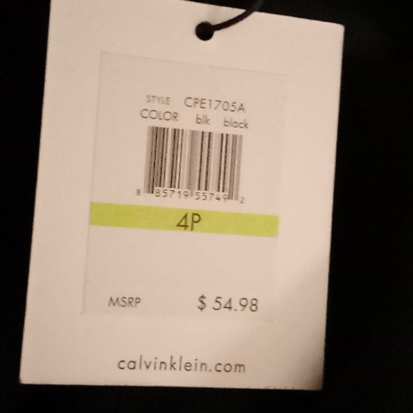 NEW Calvin Klein Petites Office Career Minimalist Travel Size 4P Black Color B27 - Picture 15 of 15